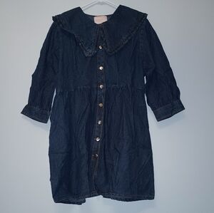 Us Together Dark Blue Denim Mini Dress XL